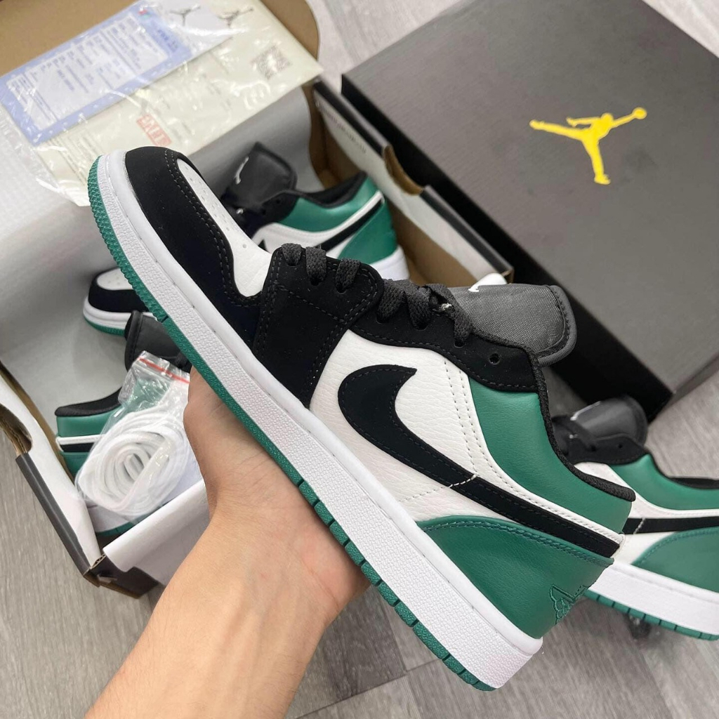 Giày Nike_Jordan 1 Low Pine Green Bản Cao Cấp, Giày Jordan cổ thấp xanh green nam nữ cực hot basic đủ size 36-43 | BigBuy360 - bigbuy360.vn