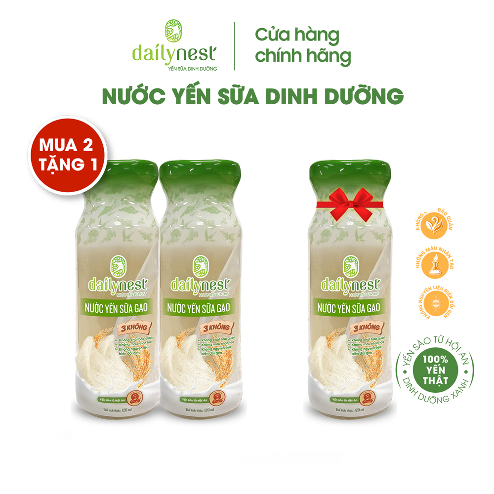 Nước yến sữa hạt Dailynest dinh dưỡng mỗi ngày (chai 120ml)