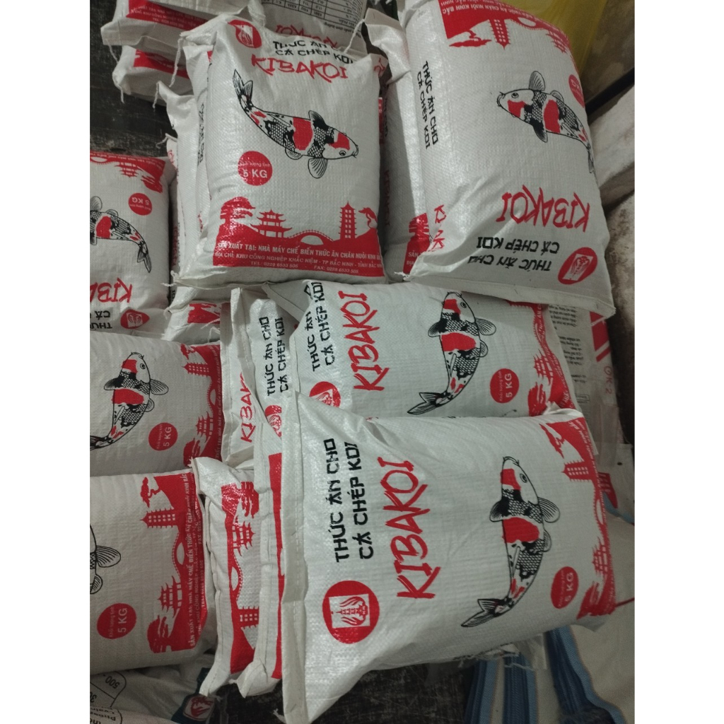 Cám cá koi KIBAKOI  5kg, Thức ăn cho cá Koi tăng trưởng và tăng màu giúp cá phát triển body, lên màu đẹp