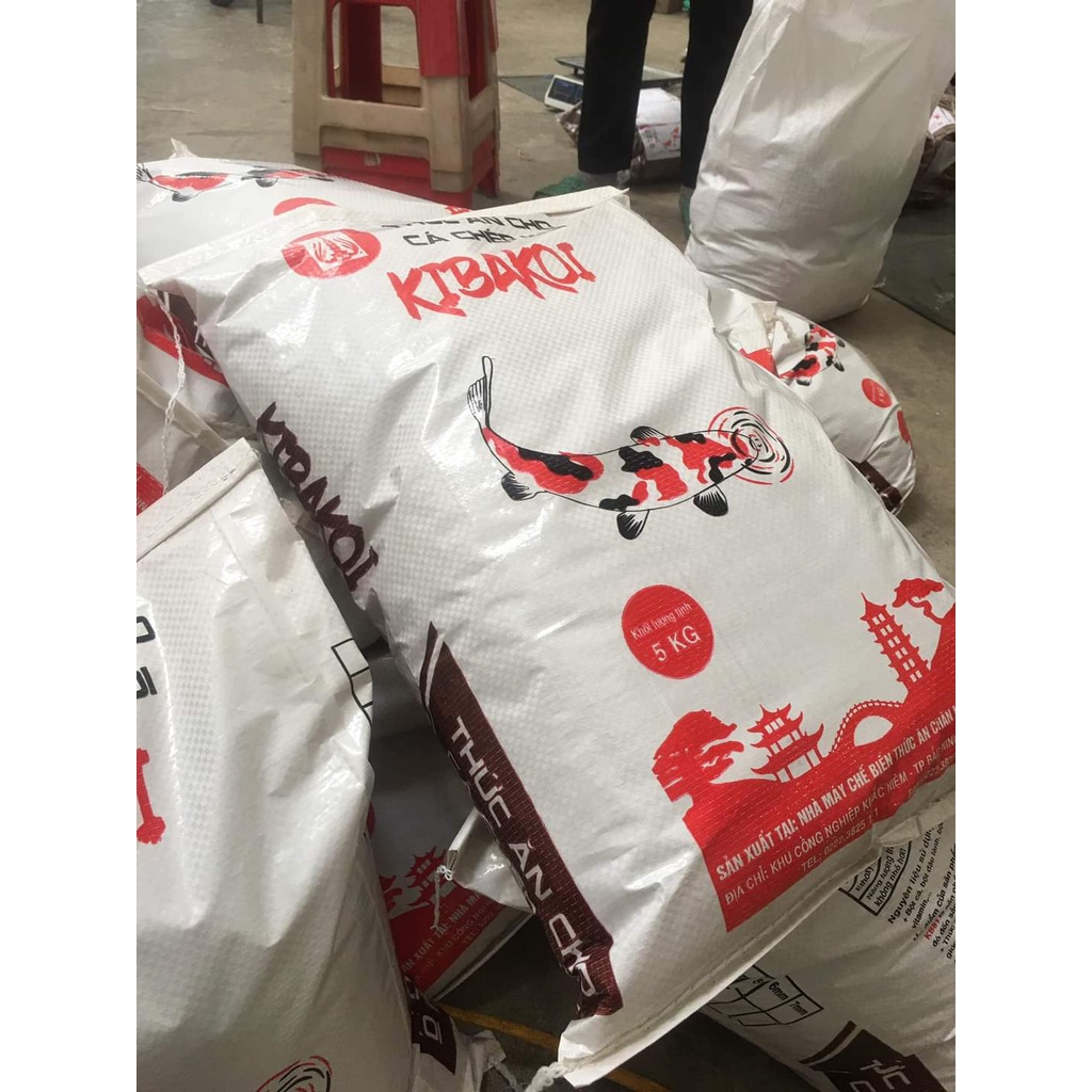 Cám cá koi KIBAKOI  5kg, Thức ăn cho cá Koi tăng trưởng và tăng màu giúp cá phát triển body, lên màu đẹp