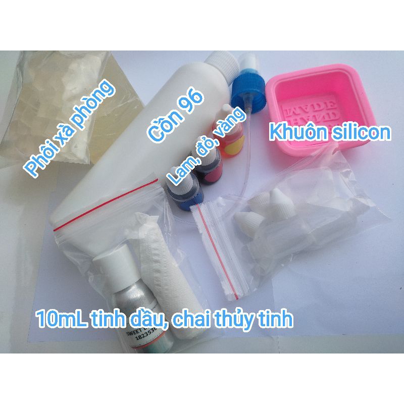 Bộ nguyên liệu làm xà phòng handmade 300-500g phôi
