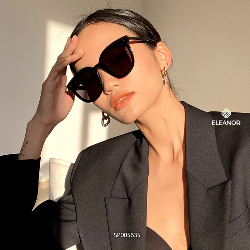 Bông tai nữ chuôi bạc 925 Eleanor Accessories kiểu dáng dài mắt xích phụ kiện trang sức 5635