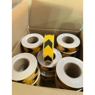 -1 mét băng keo phản quang - decal phản quang mũi tên khổ 5cm x 1 mét - keo siêu dính - độ bền 5 năm