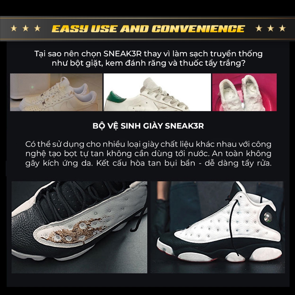 Bộ KIT Vệ Sinh Làm Sạch Giày Sneaker Chuyên Sâu - SNEAK3R
