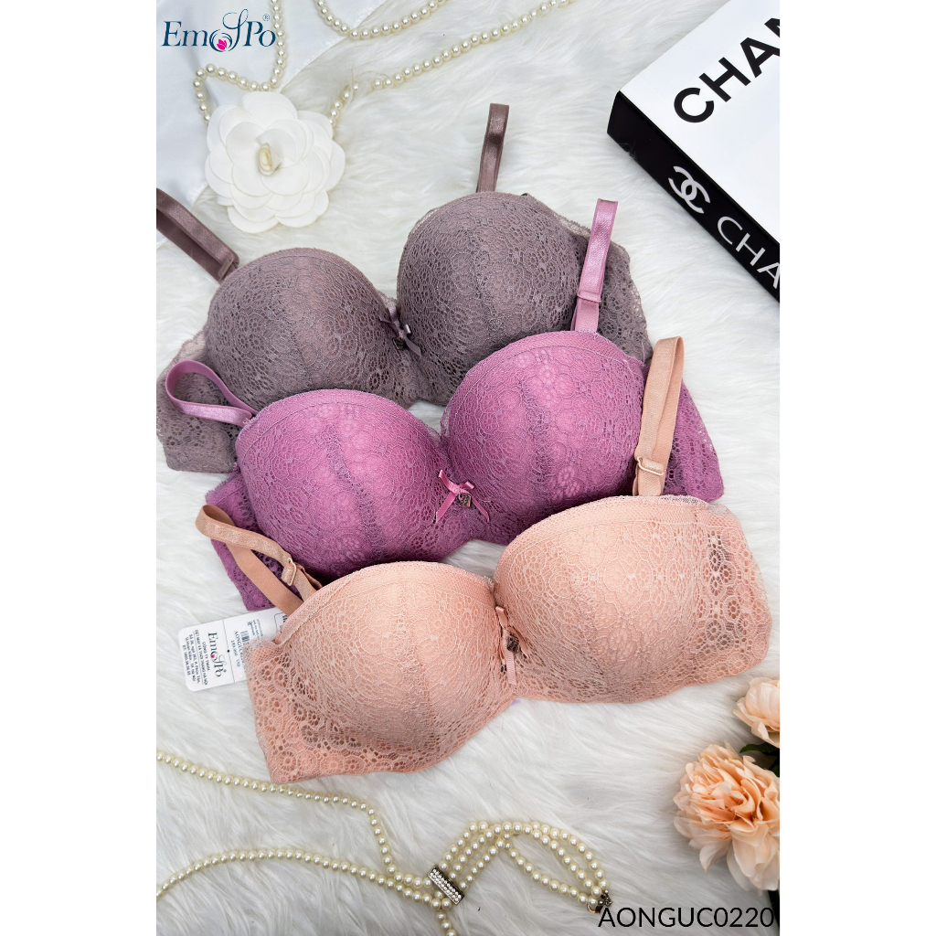 Áo ngực đệm mỏng ren lưới tròn EMSPO AONGUC0220