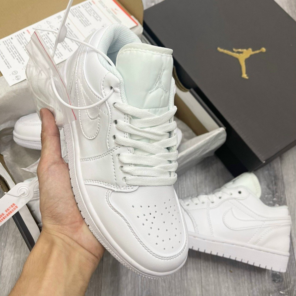 Giày Jordan 1 Low All White Bản Cao Cấp, Giày Jordan cổ thấp full trắng nam nữ basic | BigBuy360 - bigbuy360.vn
