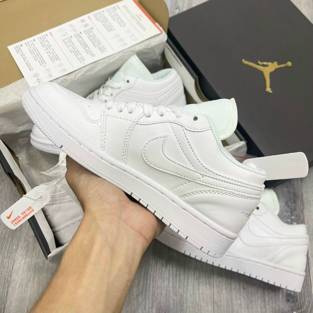 Giày Jordan 1 Low All White Bản Cao Cấp, Giày Jordan cổ thấp full trắng nam nữ basic | BigBuy360 - bigbuy360.vn