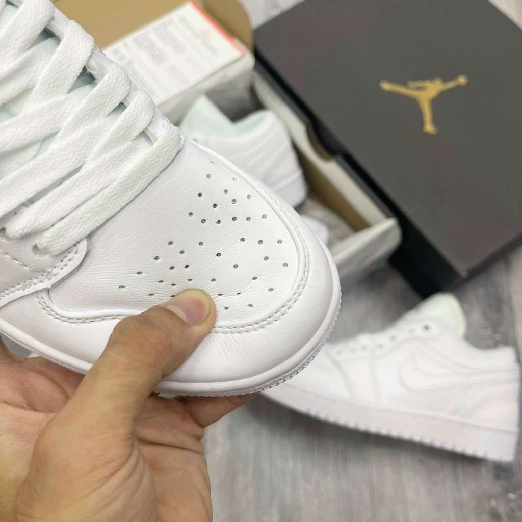 Giày Jordan 1 Low All White Bản Cao Cấp, Giày Jordan cổ thấp full trắng nam nữ basic | BigBuy360 - bigbuy360.vn