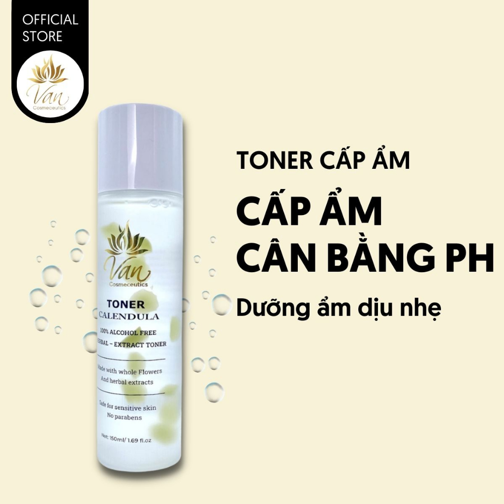 Toner cho da dầu mụn Van Cosmeceuticals cân bằng PH, se khít lỗ chân lông, làm sáng và đều màu da 150ml