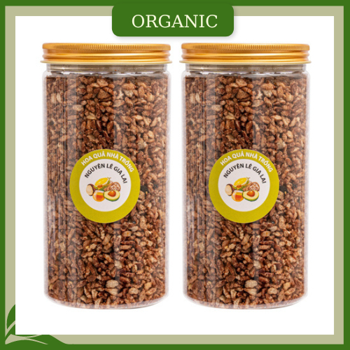 Gạo lức rong biển organic sấy giòn (Thơm ngon không sợ béo) hũ cao cấp