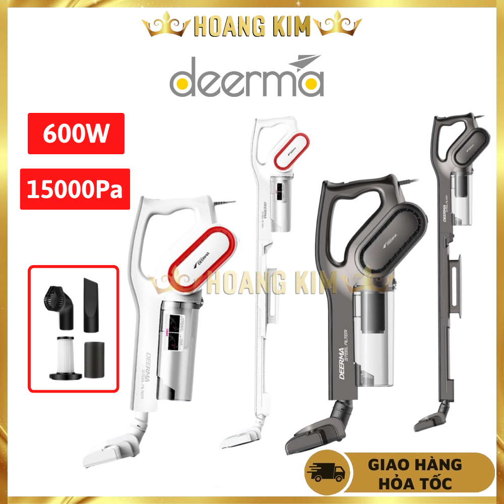 Máy Hút Bụi Cầm Tay Deerma Dx700S/Dx700 2 Trong 1, Lực Hút 15000Pa, Công Suất 600W, Làm Sạch Mọi Ngóc Ngách Trong Nhà