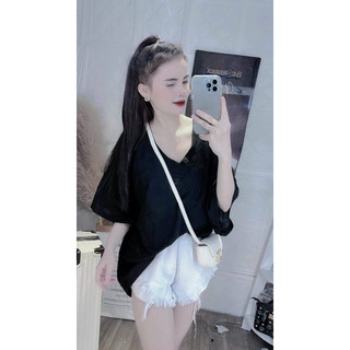 ÁO THUN FORM RỘNG TAY LỠ CỔ TIM BASIC