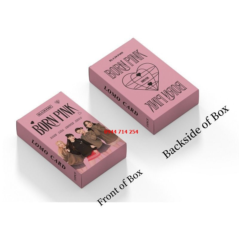 Hộp 55 Lomo Card Blackpink Born Pink World Tour Bo Góc