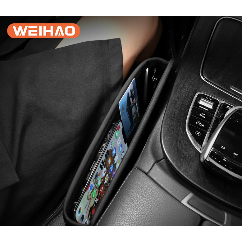 Khay nhét khe ghế đựng đồ trong ô tô, xe hơi Weihao