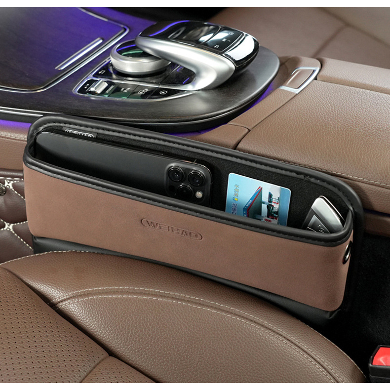 Khay nhét khe ghế đựng đồ trong ô tô, xe hơi Weihao