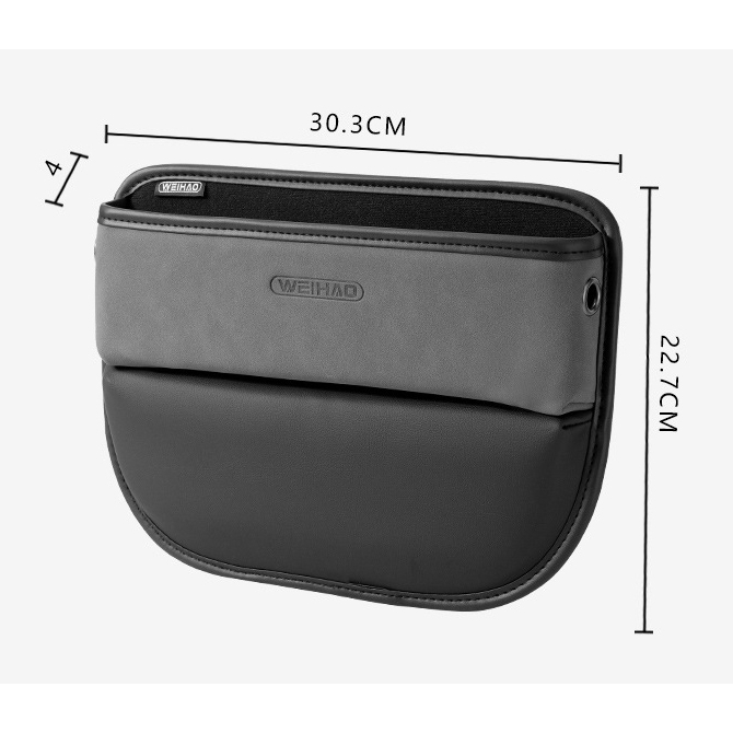 Khay nhét khe ghế đựng đồ trong ô tô, xe hơi Weihao