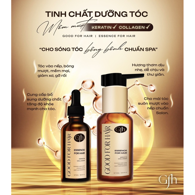 Tinh Chất ESSENCE FOR HAIR  Phục Hồi Hư Tổn Giữ Nếp Mềm Mượt GOOD FOR HAIR