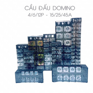 Cầu đấu điện domino đủ kích cỡ 15a 25a 45a 4p 6p 12p