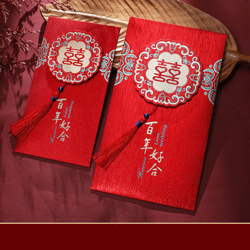 Lì xì đỏ mừng tuổi, đám cưới mẫu mới size 16 x9  cao cấp dầy đẹp,in sắc nét, có nhũ lấp lánh