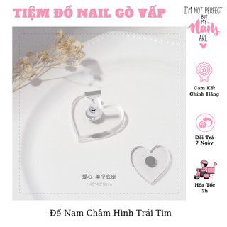 Đế Kê Móng Nam Châm Trong Suốt ( Không Kèm Chân Móng )