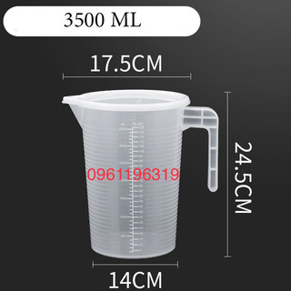 Ca đong nhựa cao cấp có vạch chia định lượng 3L