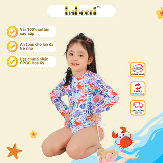 Bikini liền thân Crawfish màu xanh BABEENI dành cho bé gái- BN2938