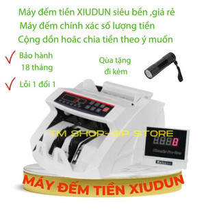 Máy đếm tiền XIUDUN_3250C,đếm chính xác số lượng tờ mini nhỏ gọn,siêu bền( tặng đèn soi tiền)