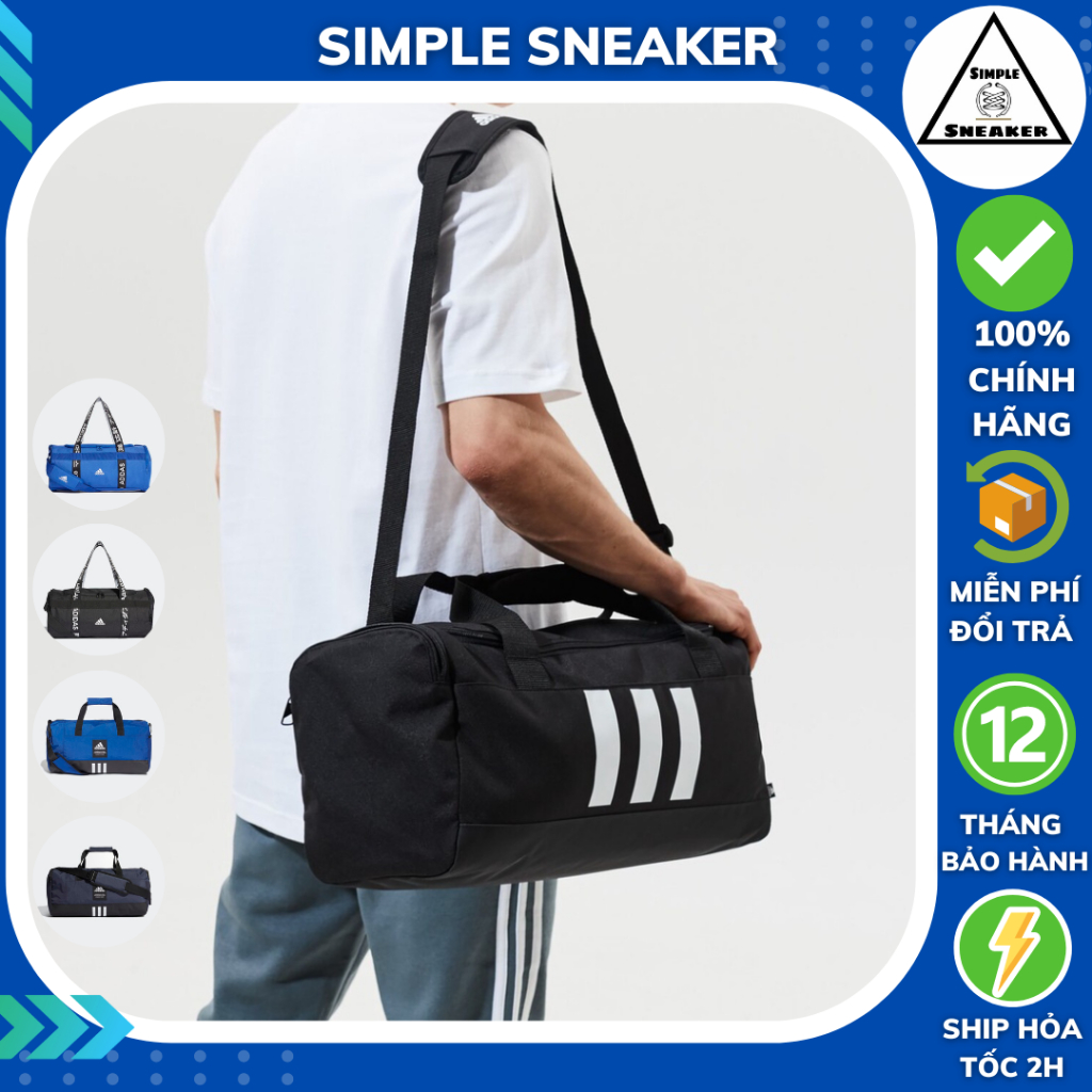 Túi Trống Adidas Essentials Chính Hãng 💙SIMPLE SNEAKER💙 Adidas Duffel 4Athlts Bag Màu Đen Dùng Tập Gym Du Lịch [GN2041]
