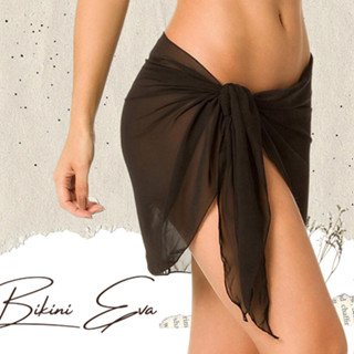 Khăn choàng khăn quấn bikini đi biển (trắng đen) dạng bầu EVA KCVD