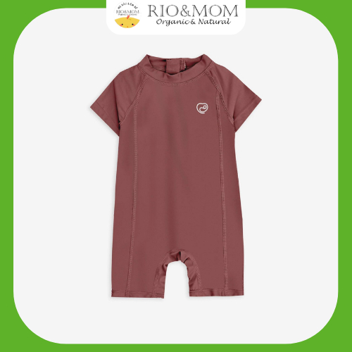 Bộ bơi liền ngắn tay khóa sau UPF 50+ BU Aqua, cho bé trai, bé gái