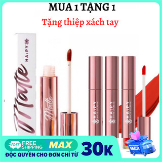 Son kem lì Happy Matte chính hãng mẫu mới kháng nước không trôi Mua 1 Tặng 1