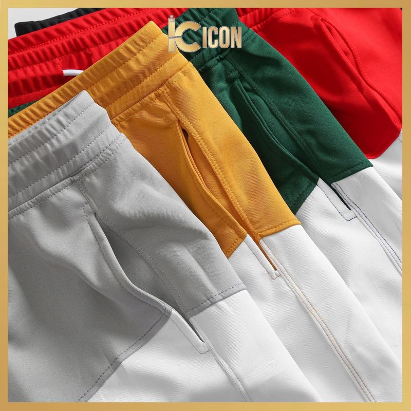 Quần Đùi Nam mùa hè cao cấp chất Cotton, Quần short nam phối màu dày dặn thoáng mát đủ màu Big size mùa hè QD03 - ICON