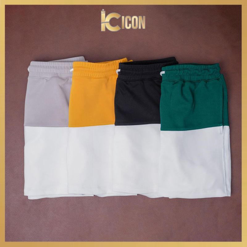 Quần Đùi Nam mùa hè cao cấp chất Cotton, Quần short nam phối màu dày dặn thoáng mát đủ màu Big size mùa hè QD03 - ICON