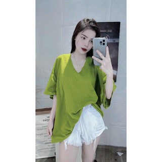 ÁO THUN FORM RỘNG TAY LỠ CỔ TIM BASIC