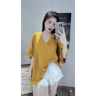 ÁO THUN FORM RỘNG TAY LỠ CỔ TIM BASIC