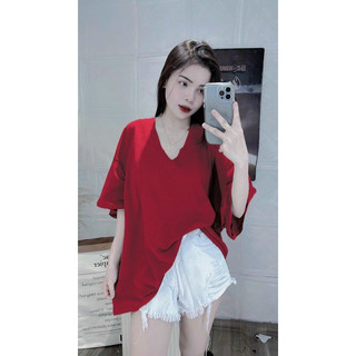 ÁO THUN FORM RỘNG TAY LỠ CỔ TIM BASIC