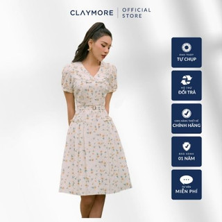 Đầm Cổ Bèo Xếp Ly CLAYMORE Mã CDA2S3C11901