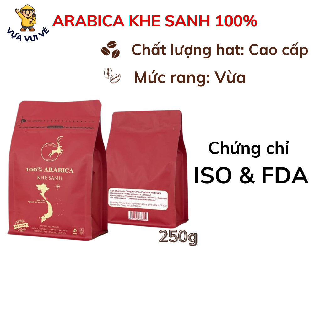 Cà Phê Arabica Khe Sanh Vietnam - ARABICA KHE SANH - Quảng Trị 100% - Hậu ngọt, chua nhẹ, chát nhẹ