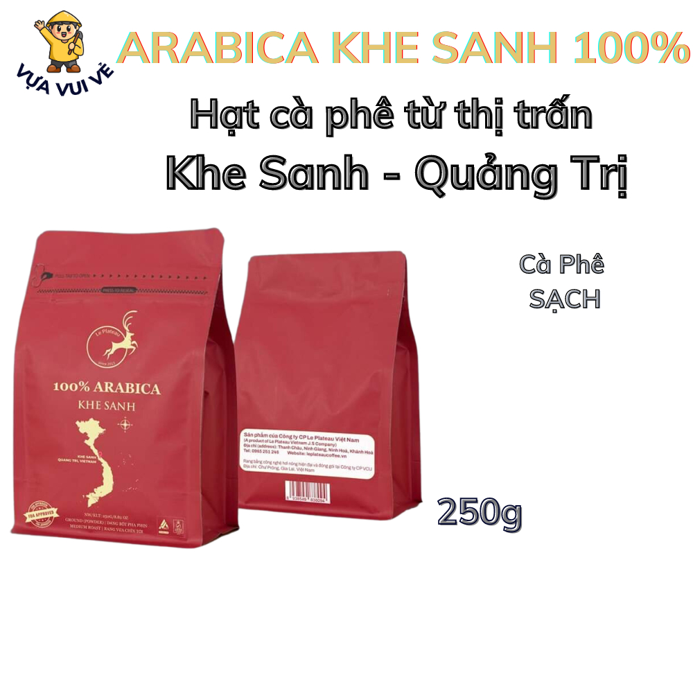 Cà Phê Arabica Khe Sanh Vietnam - ARABICA KHE SANH - Quảng Trị 100% - Hậu ngọt, chua nhẹ, chát nhẹ