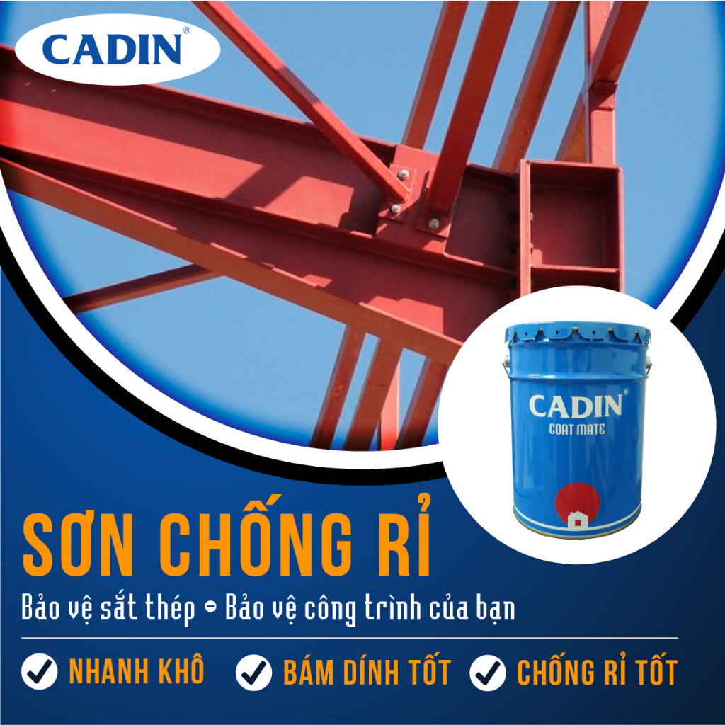 Sơn Chống Rỉ CADIN ( Lon 3L )