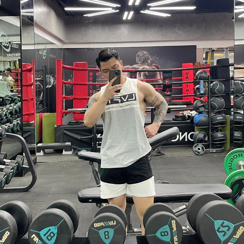 Áo Tanktop Gym Nam Áo Nách Rộng LVFT Gym Nam Thể Thao Siêu Đẹp