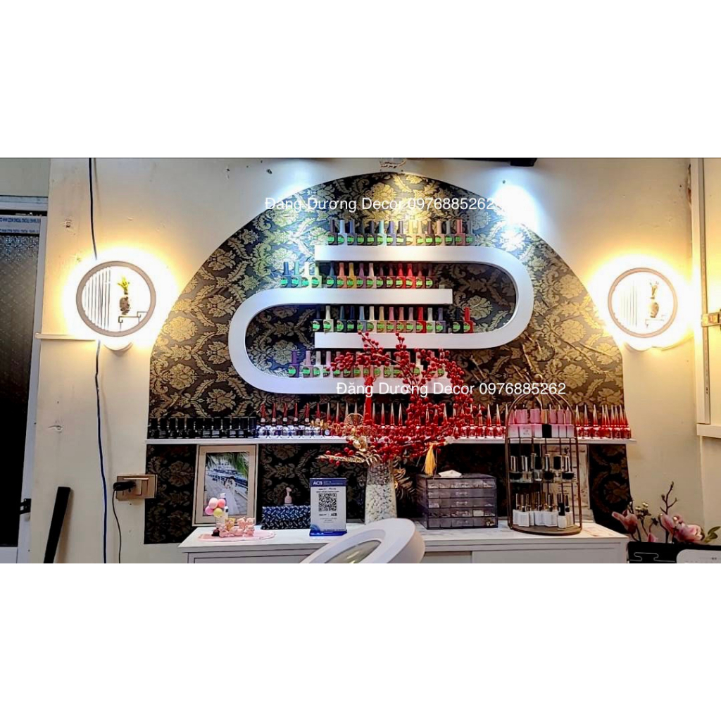 Kệ Nail chữ S - U kệ để sơn nail