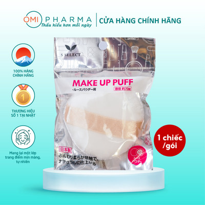Bông Tán Phấn Phủ Pro Use 70mm S Select Nhật Bản (1 Chiếc/Gói)