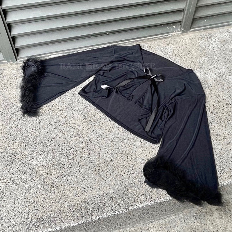 ÁO CARDIGAN LƯỚI TAY PHỐI LÔNG SANG CHẢNH 2023 BIGSIZE 60-90KG ẢNH THẬT NHÀ EM 100% nha