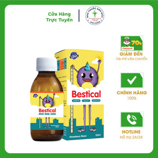 Siro Canxi Bestical - Canxi Sinh Học Bestical - Bổ sung Canxi kết hợp D3K2 - Tăng chiều cao cho bé