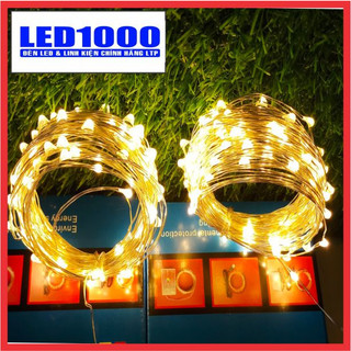 Dây đèn led trang trí - DÂY ĐÈN LED BÓNG MINI CHỐNG NƯỚC 10m NHIỀU MÀU (PIN) - MSP: 534-10P