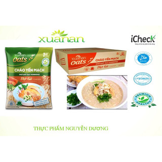 Combo 6goi Cháo YẾn Mạch Thịt Gà&Đông Trùng Hạ Thảo( Mua 2 combo tặng 1 tô sứ trắng)