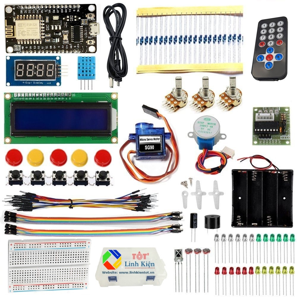 Bộ học tập lập trình Kit thu phát WiFi ESP8266 NodeMCU IoT khởi đầu - ESP8266 Wifi IoT Starter Kit