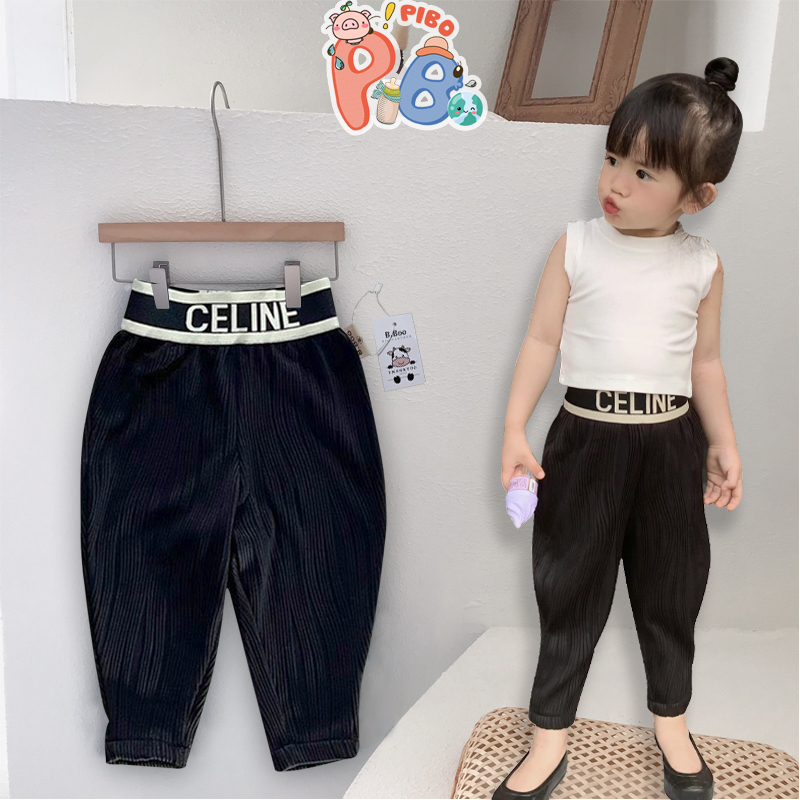 Quần Dài Bé Gái Dáng Baggy, Áo Croptop Cho Bé Gái Thoáng Mát - BabyBoo - PiBo Store