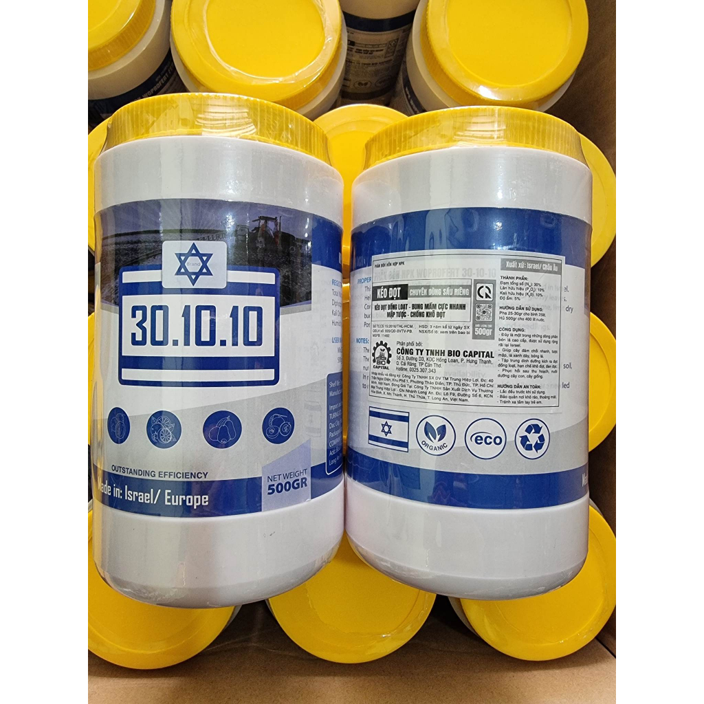 Phân Bón Lá Kéo Đọt 30 10 10 Hủ 500G - Kéo Đọt Đồng Loạt, Mập Đọt, Xanh Lá, Dày Lá